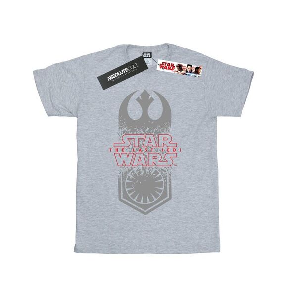 Star Wars Boys The Last Jedi Symbol Crash T-Shirt / Sports Grey - Picture 1 of 5